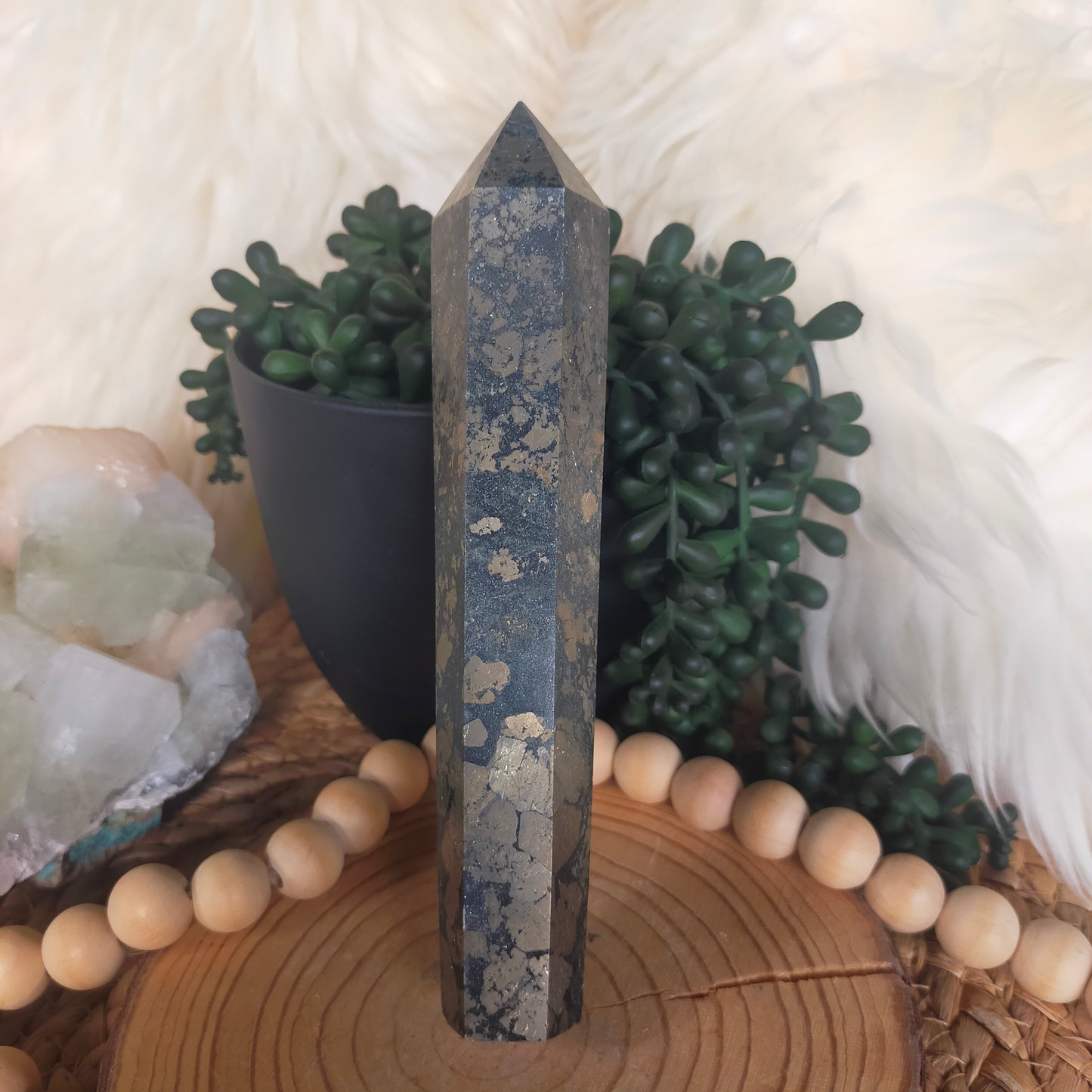 Pyrite in Magnetite Wands