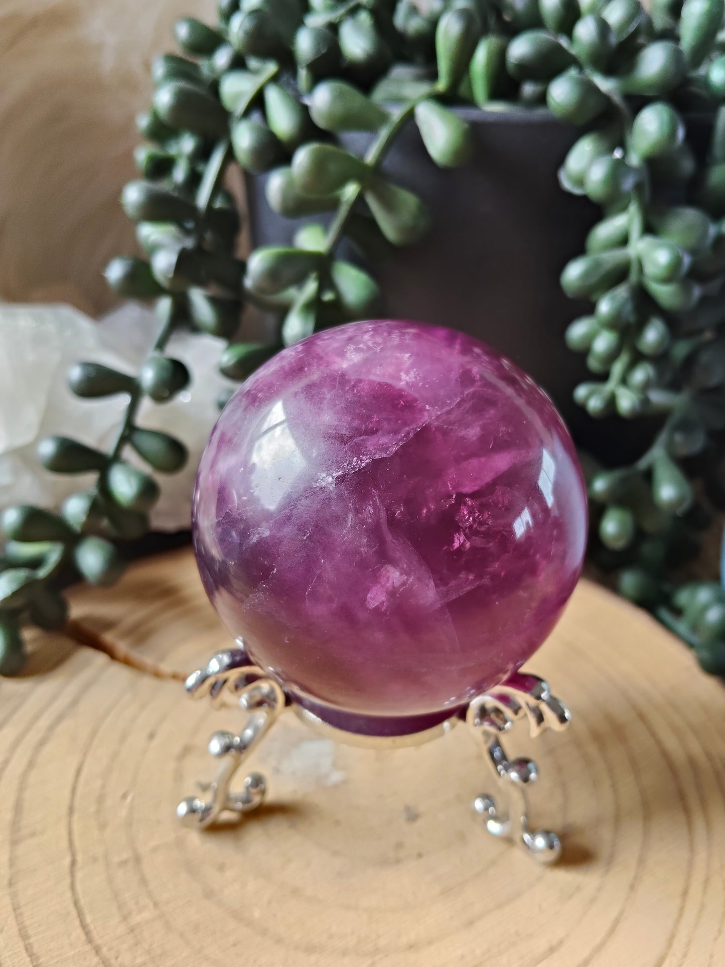 Gorgeous Purple/Pink Fluorite Spheres