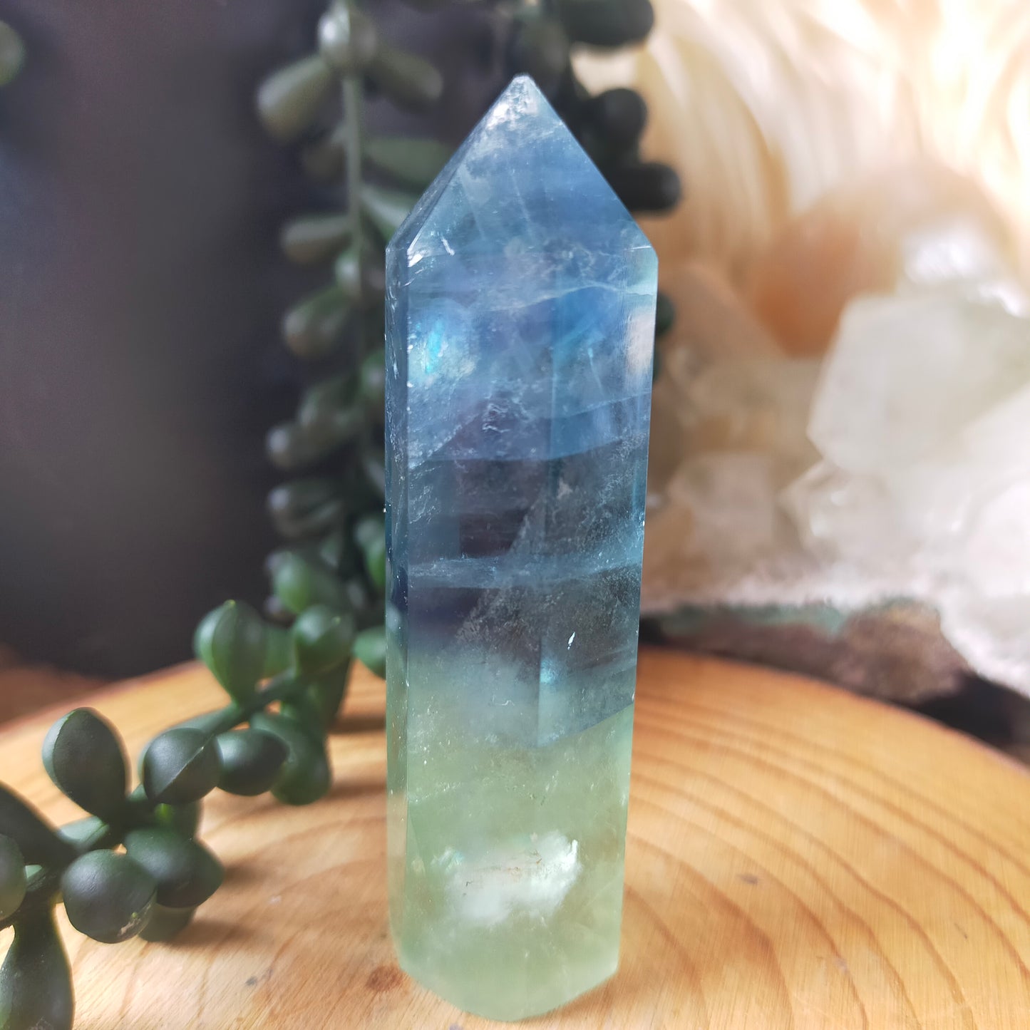 Blue/Green Fluorite Points