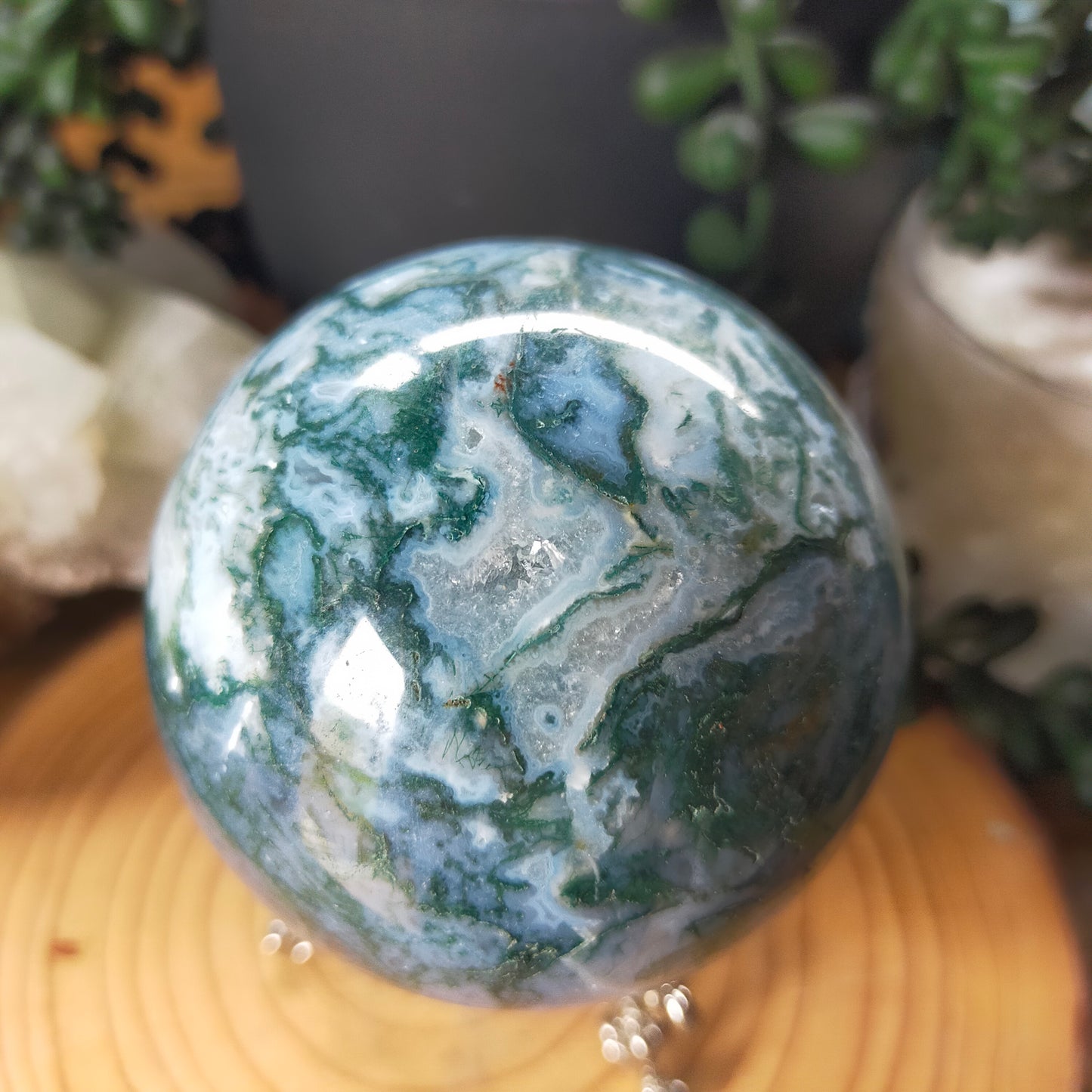 Moss Agate Sphere