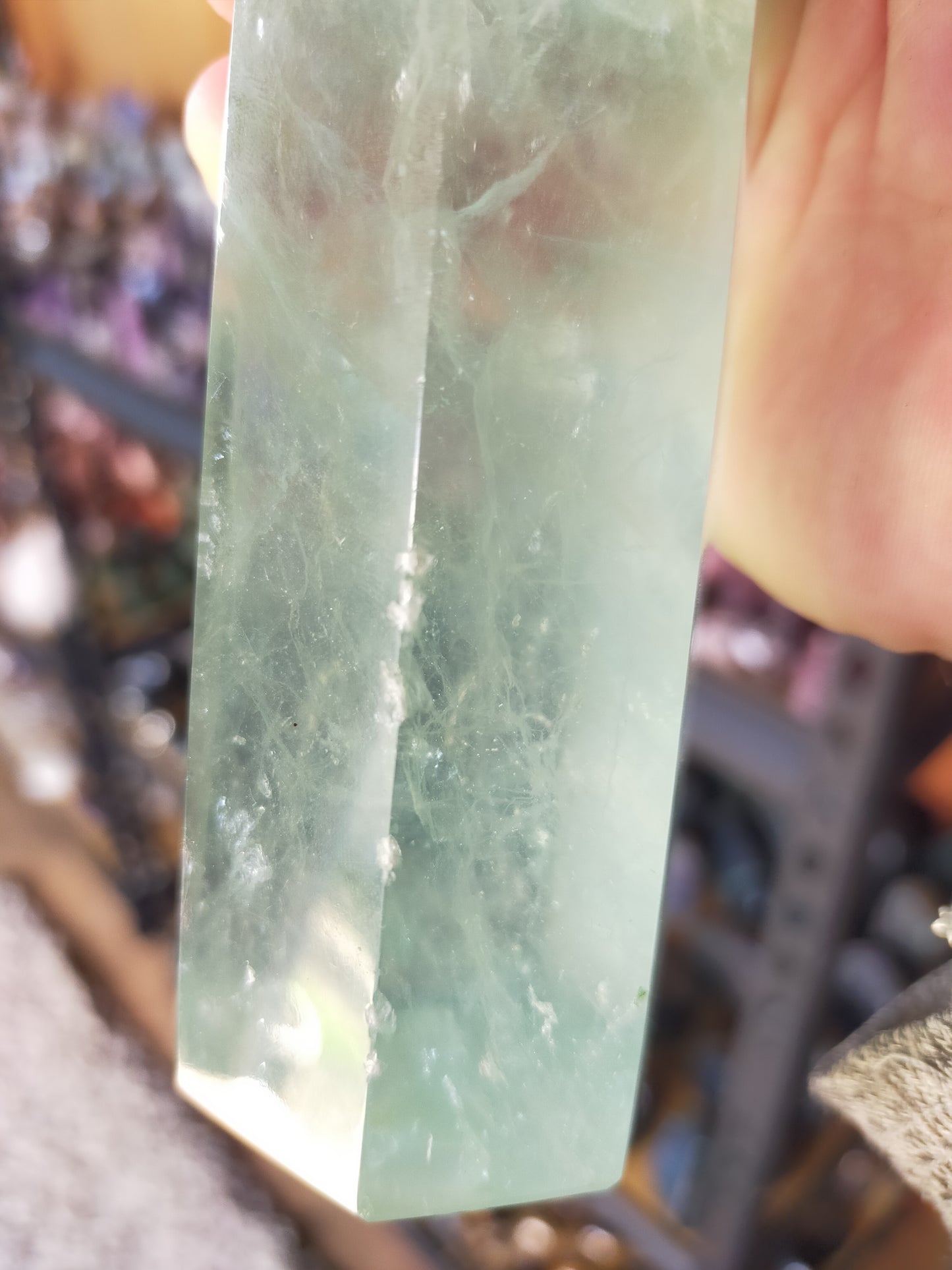 Watermelon Fluorite Tower
