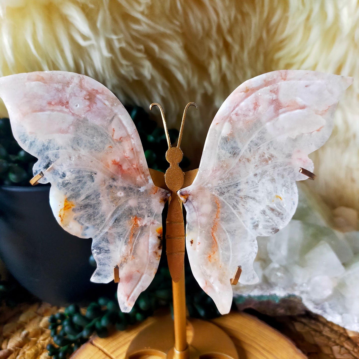 Flower Agate Butterfly Wings