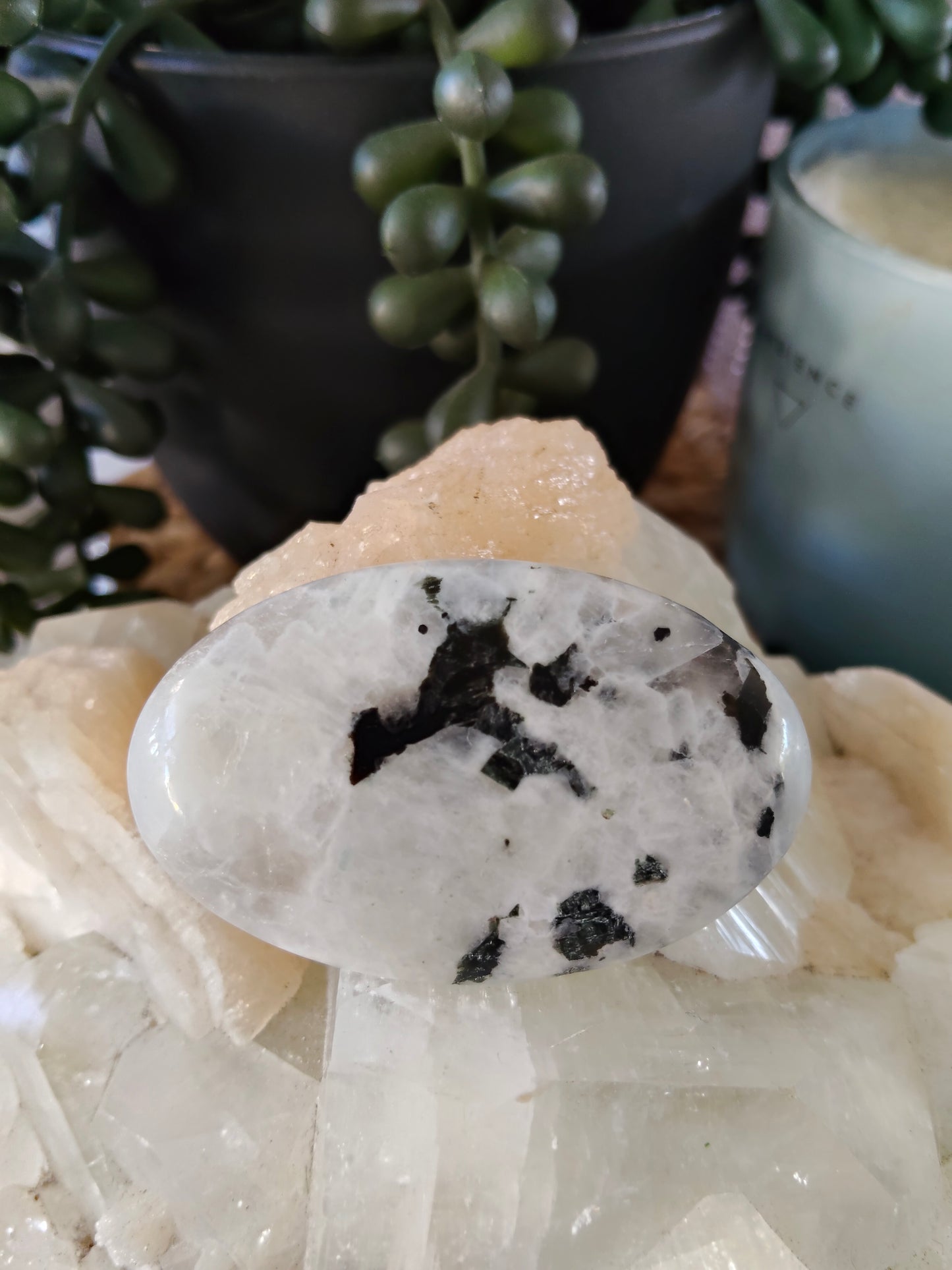 Rainbow Moonstone Palmstones