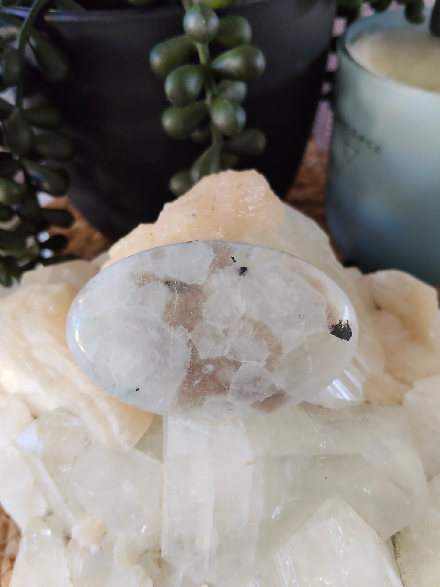 Rainbow Moonstone Palmstones