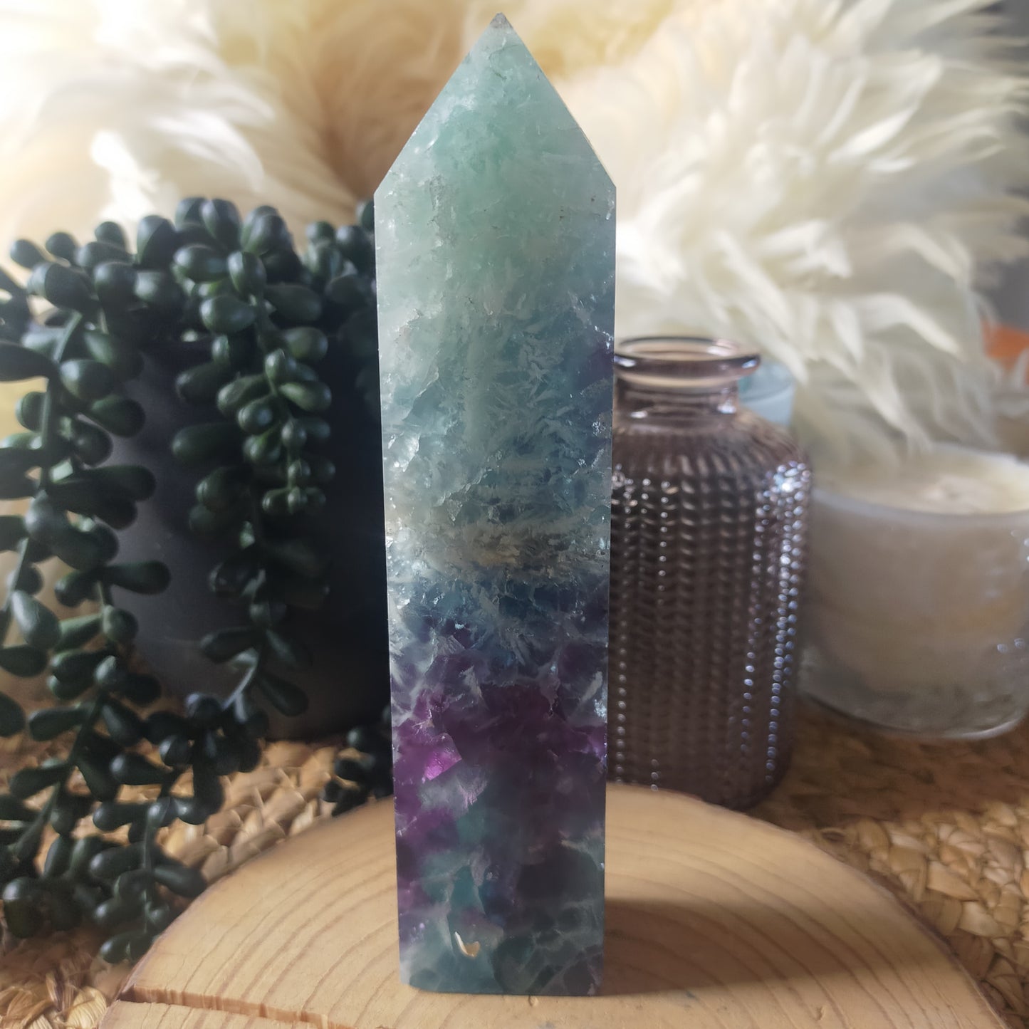 Feather Fluorite Tower
