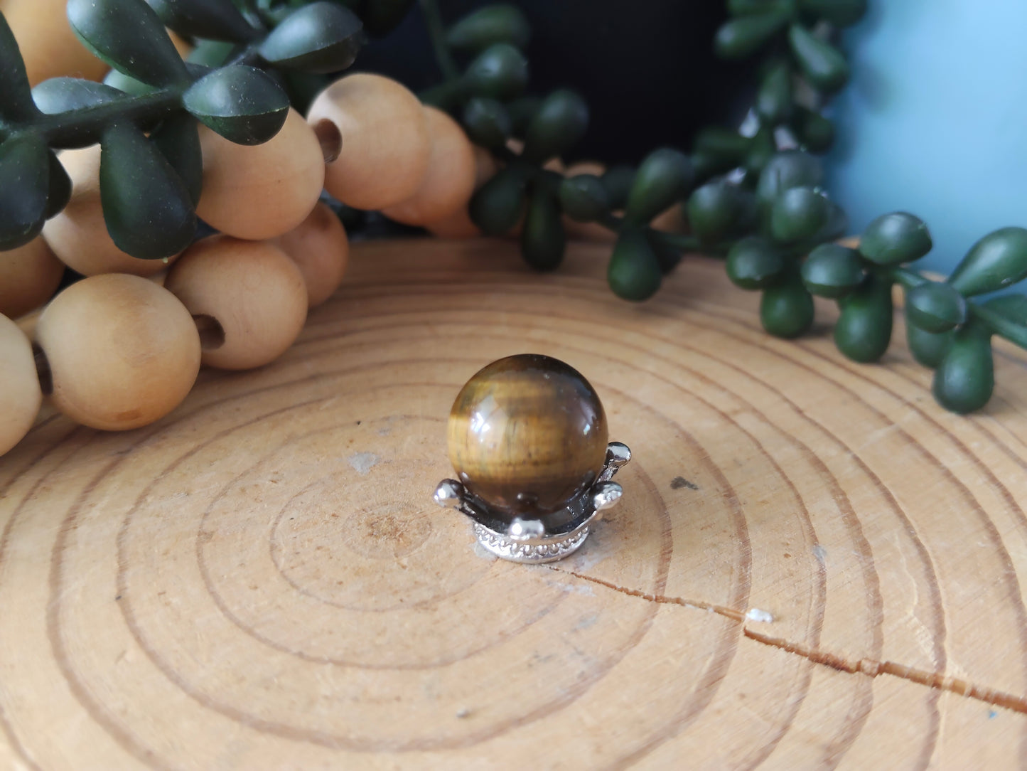 Mini Tigers Eye Spheres