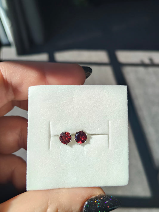 Sterling silver stud earrings