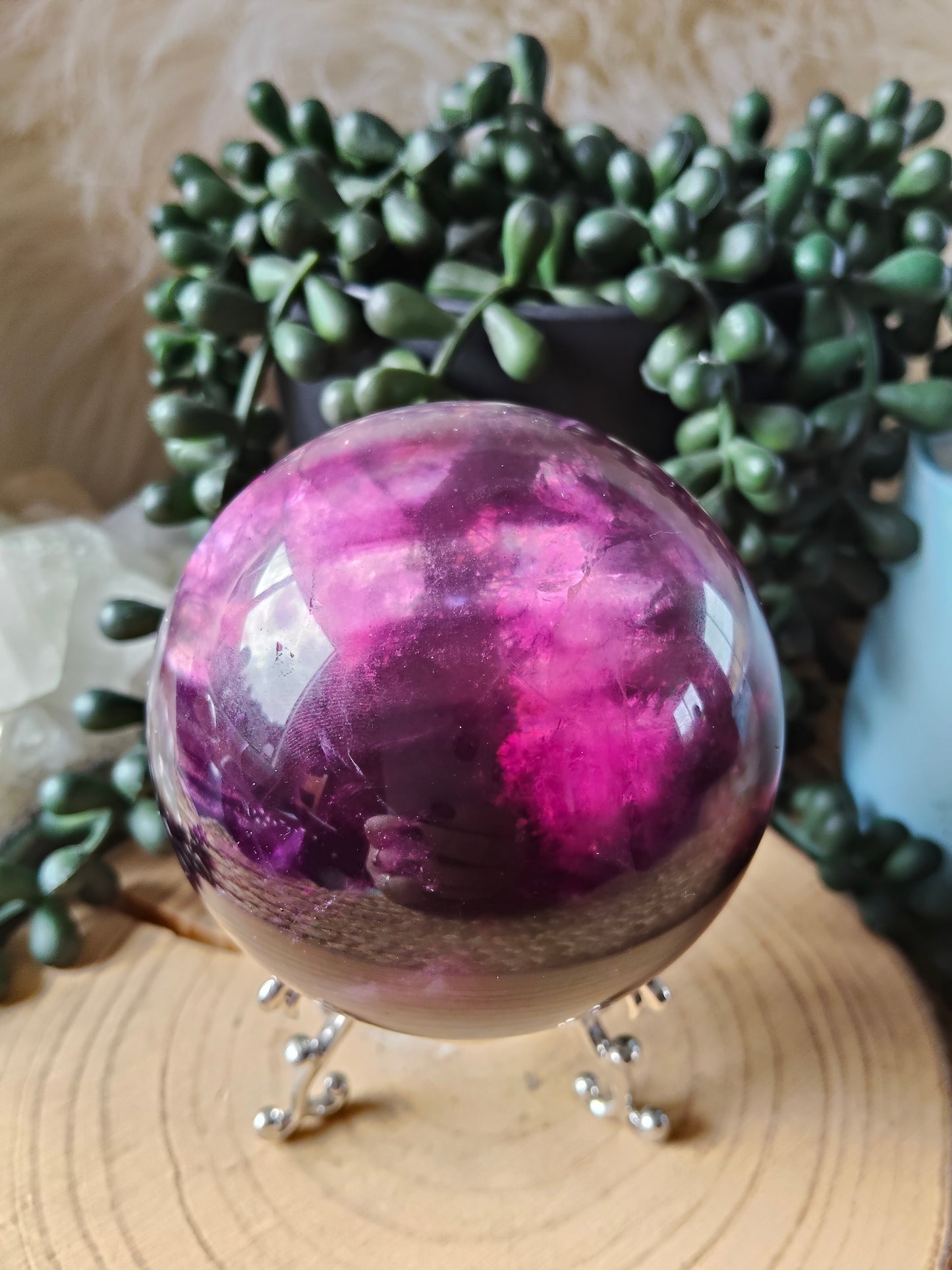 Gorgeous Purple/Pink Fluorite Spheres