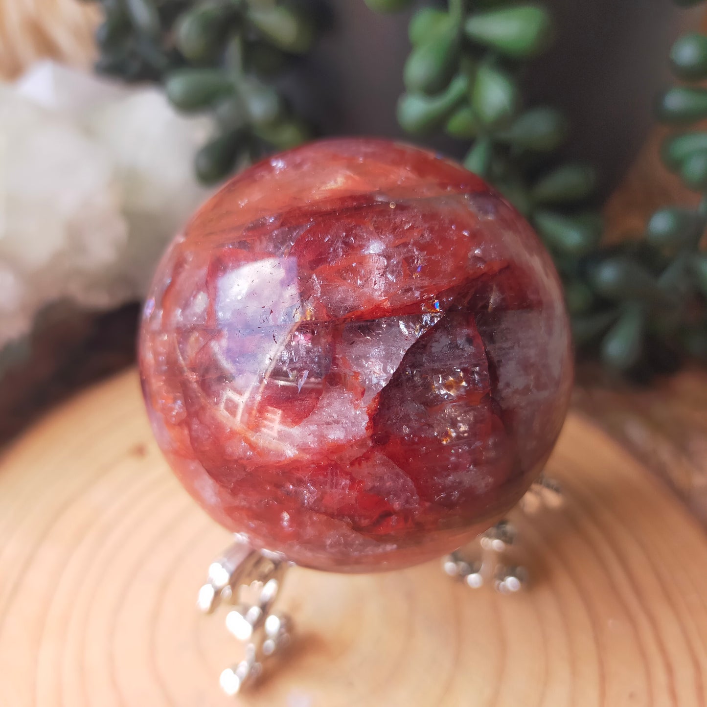 Fire Quartz Sphere