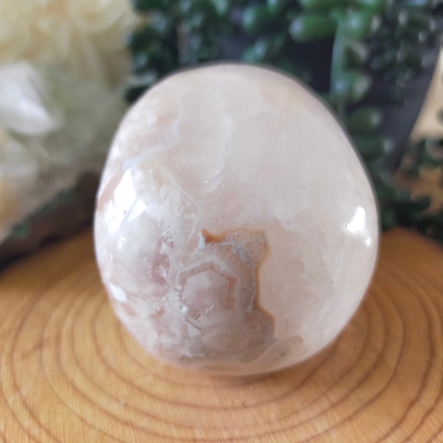 Flower Agate Skull