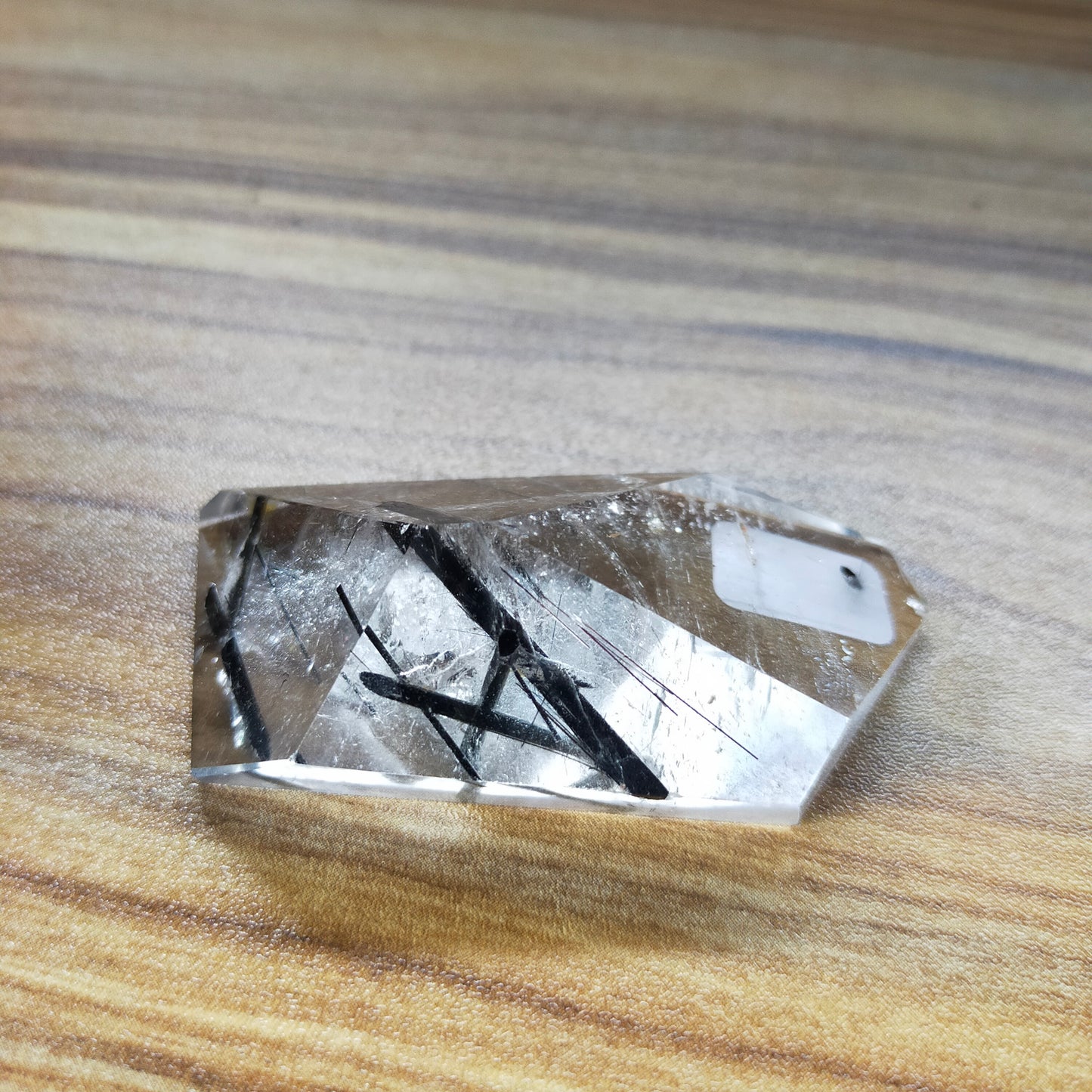 Black Tourmaline in Quartz Freeform