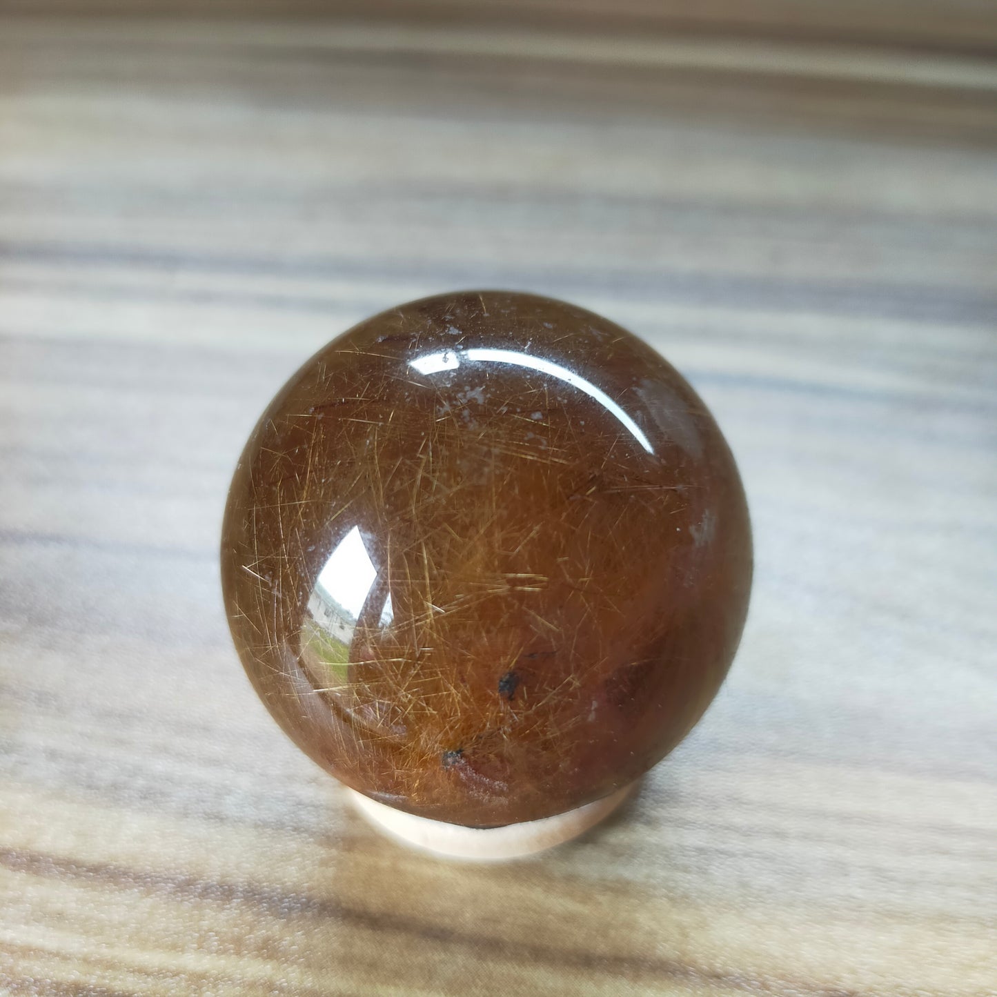 Golden Rutile Quartz Sphere