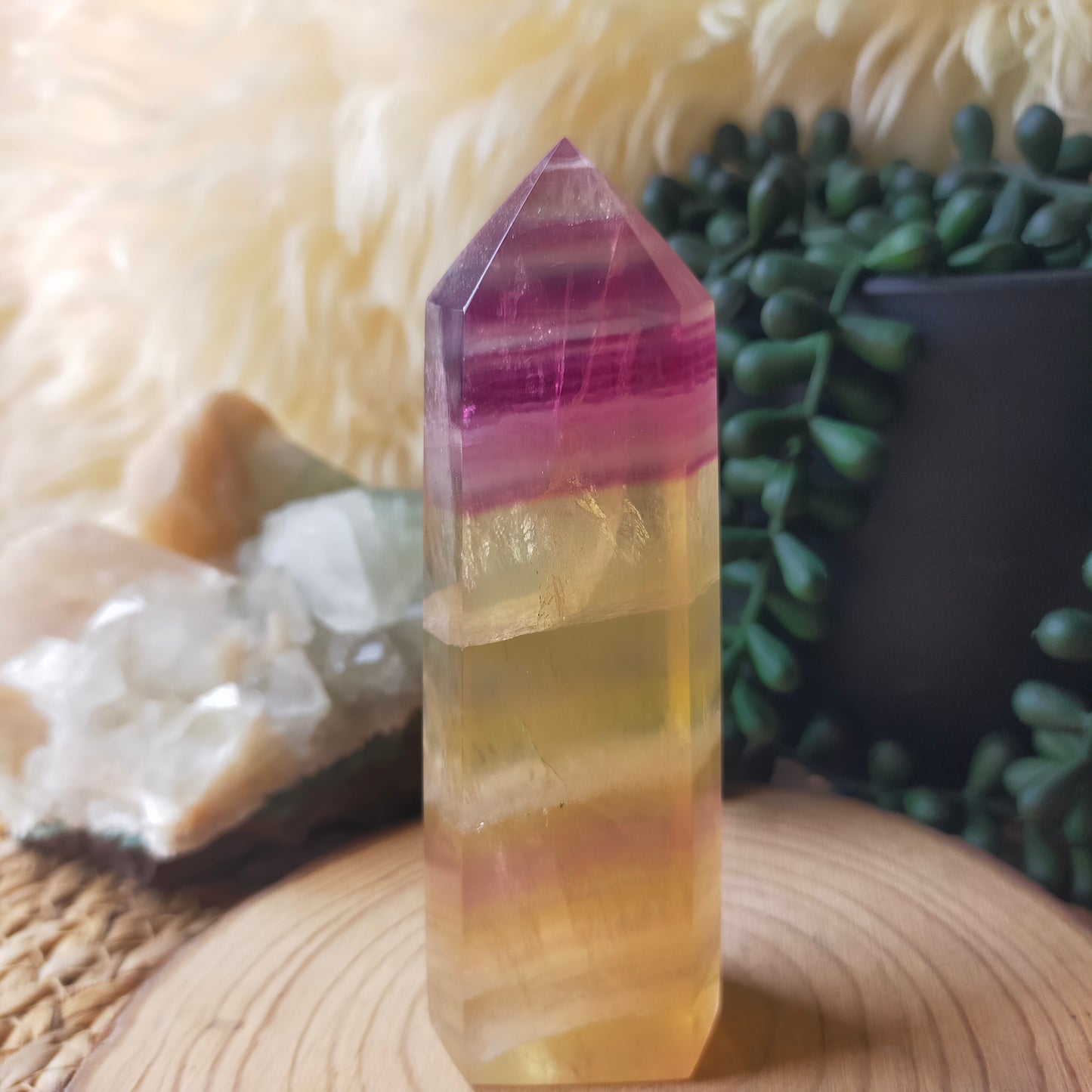 Candy Fluorite Point