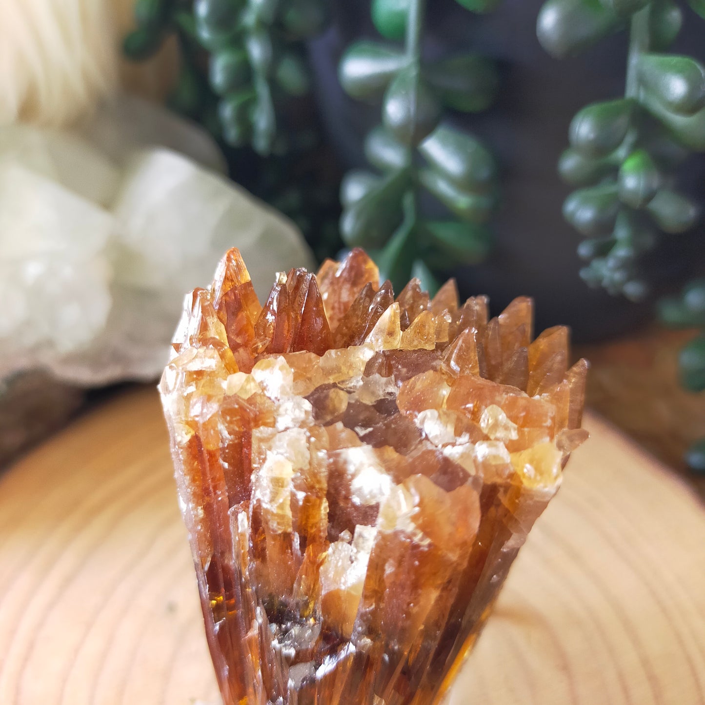 Amber Calcite Specimen