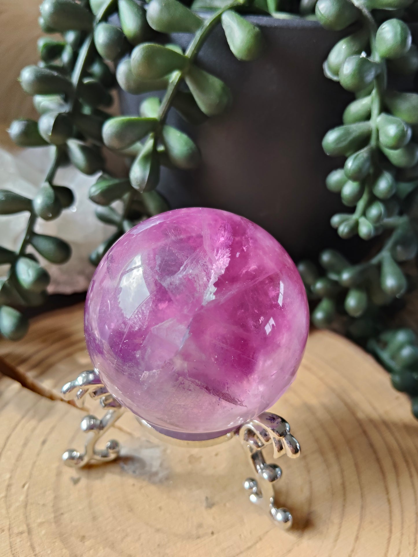 Gorgeous Purple/Pink Fluorite Spheres
