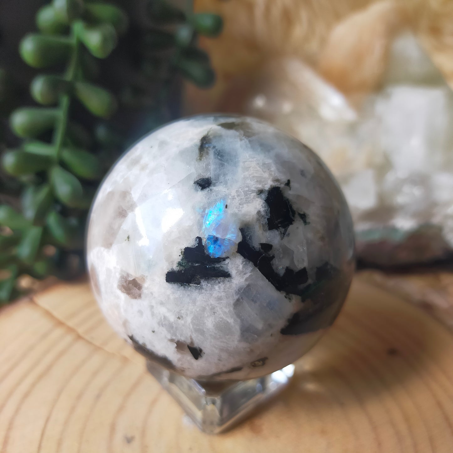 Rainbow Moonstone Sphere
