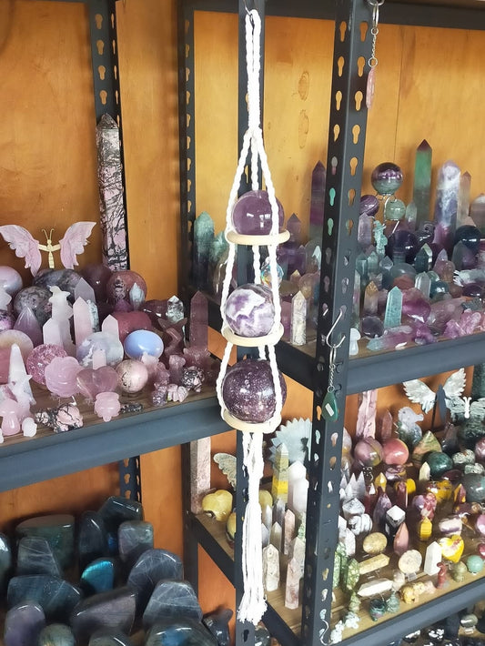 Macrame Sphere Holder