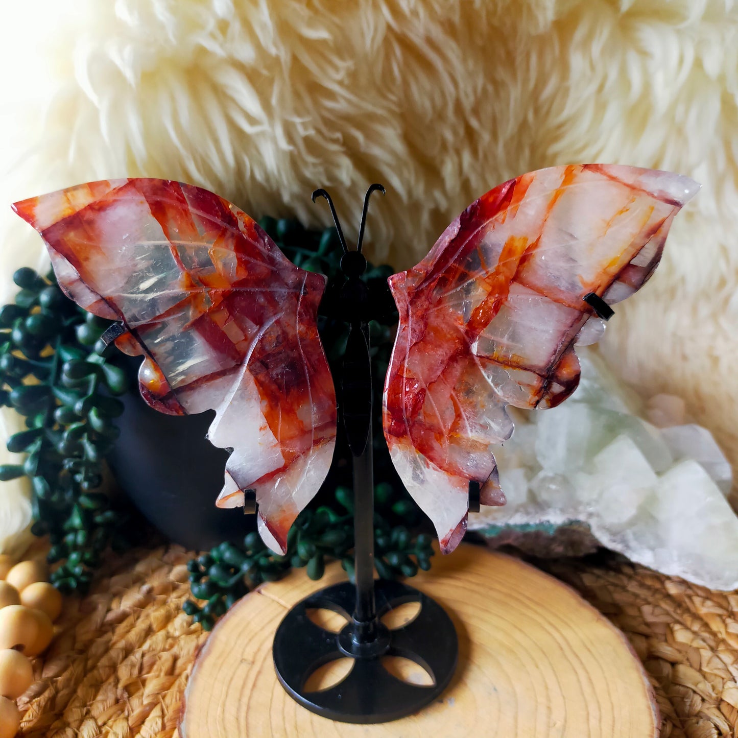 Fire Quartz Butterfly Wings