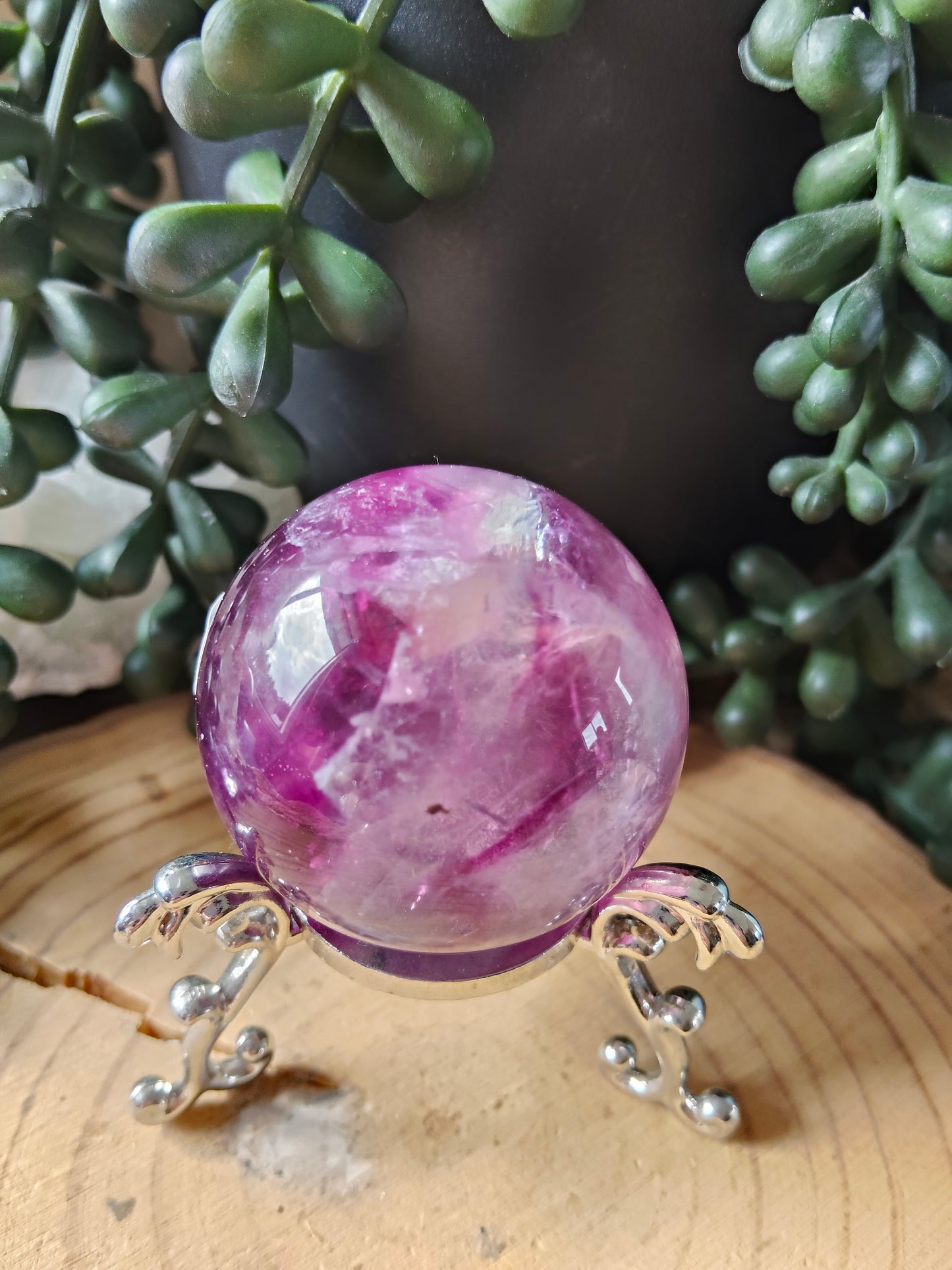 Gorgeous Purple/Pink Fluorite Spheres