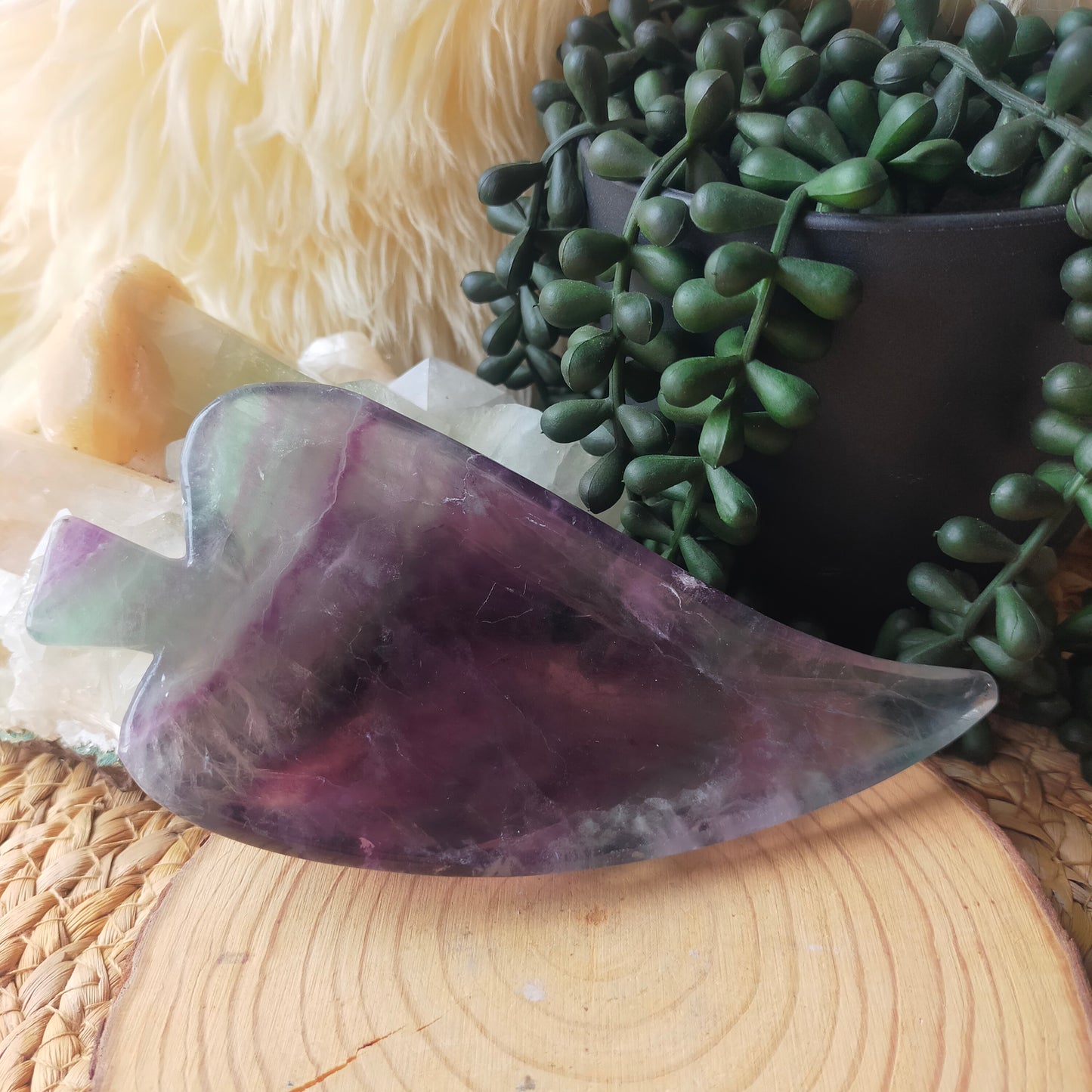 Fluorite Leaf Dish