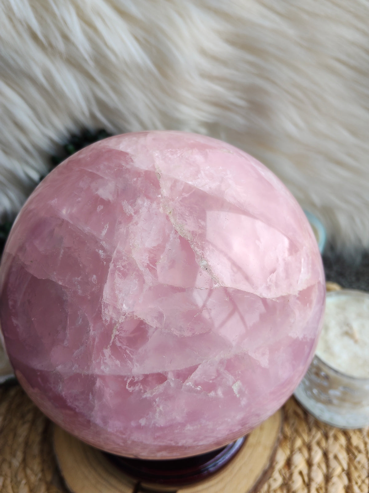 Large Rose Quartz Sphere