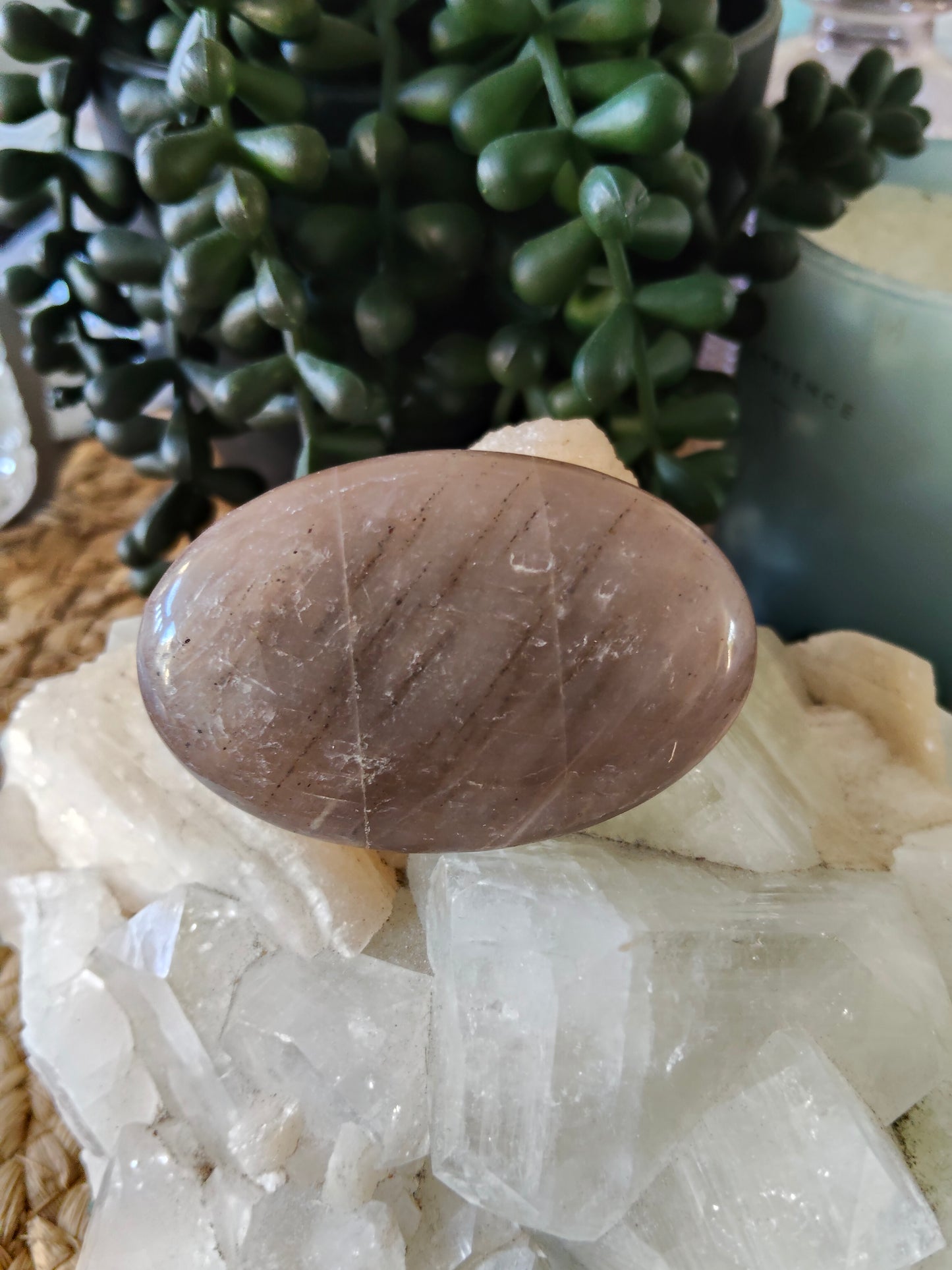 Peach Moonstone Palmstones