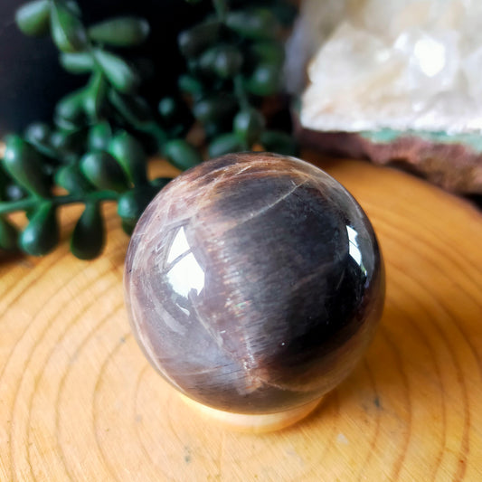 Black Moonstone/Sunstone Sphere