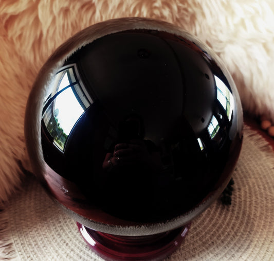 Extra Large Black Obsidian Sphere