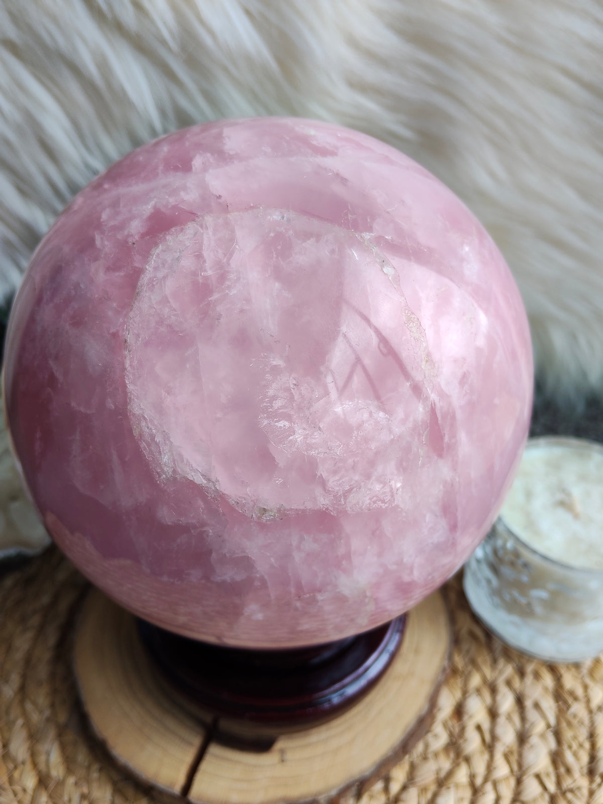 Large Rose Quartz Sphere