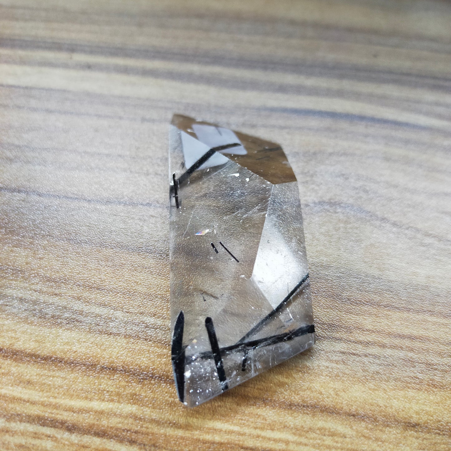Black Tourmaline in Quartz Freeform