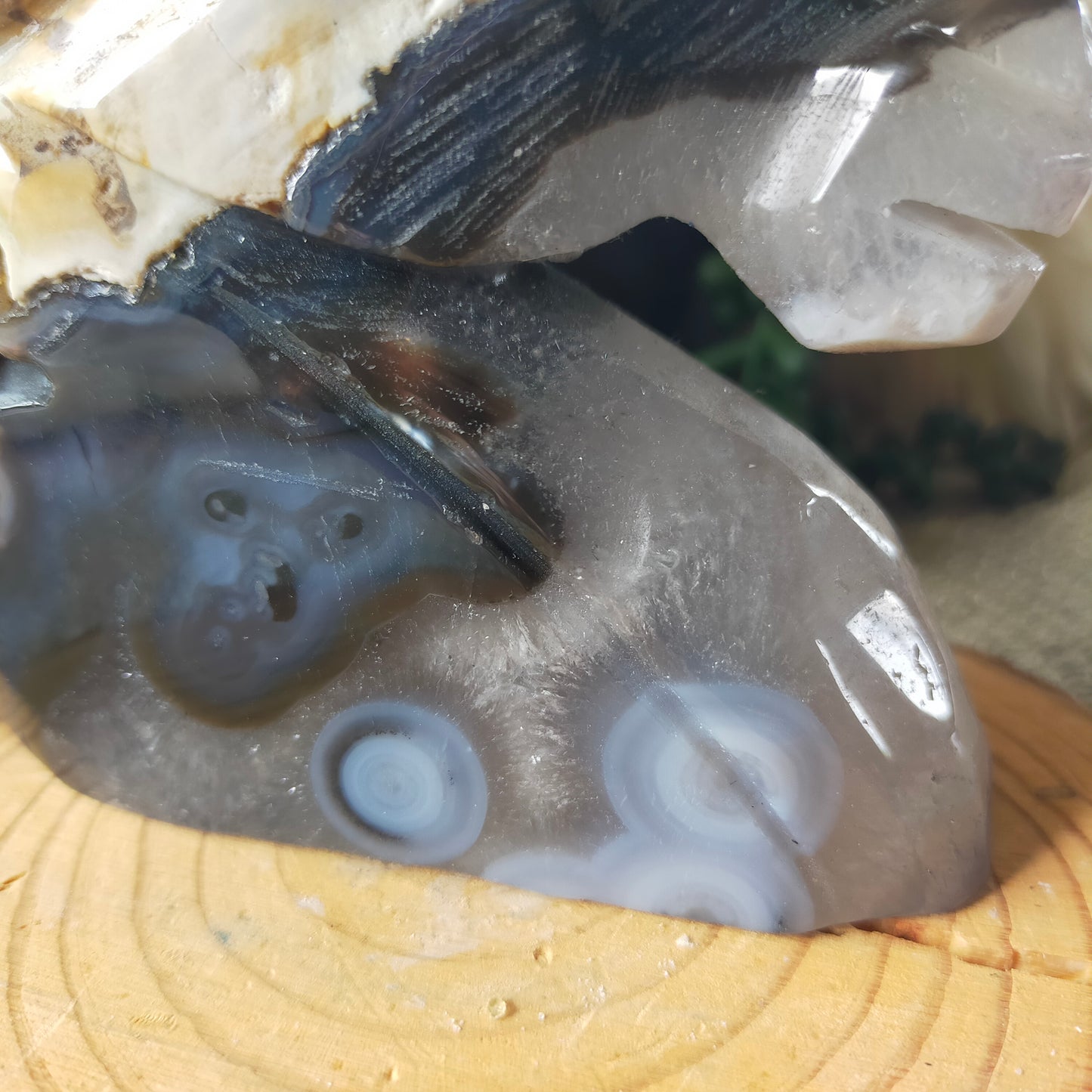 Volcano Agate Unicorn Head