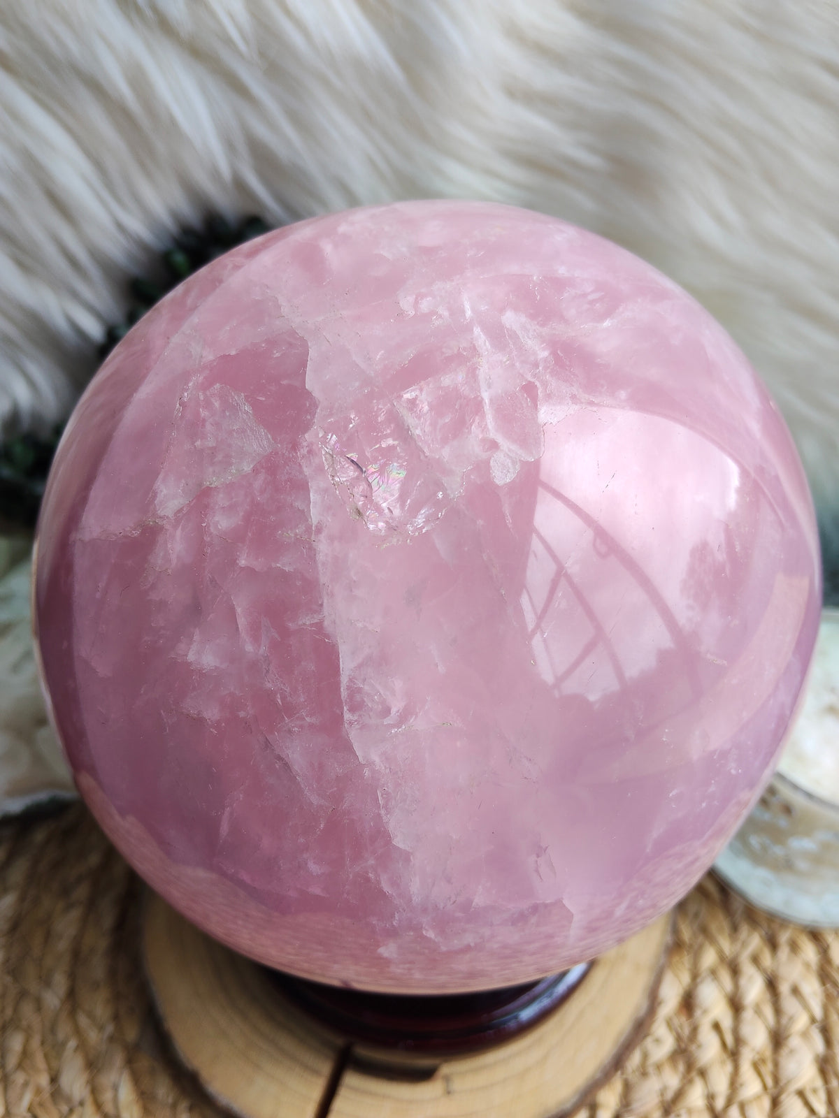 Large Rose Quartz Sphere