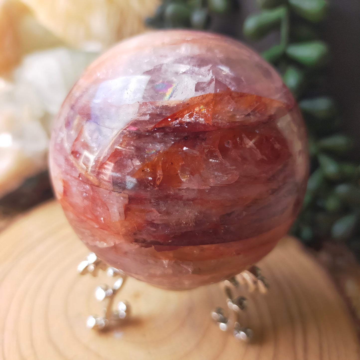 Fire Quartz Sphere