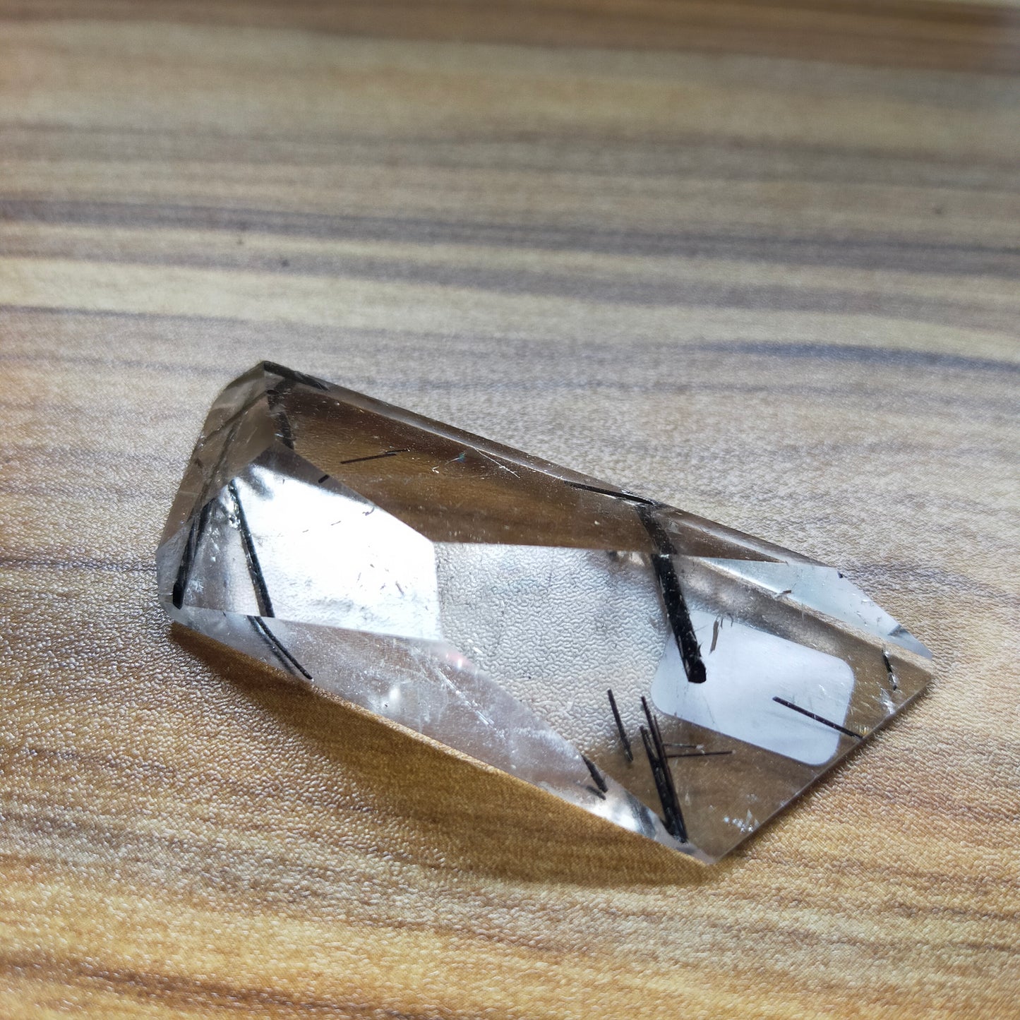 Black Tourmaline in Quartz Freeform