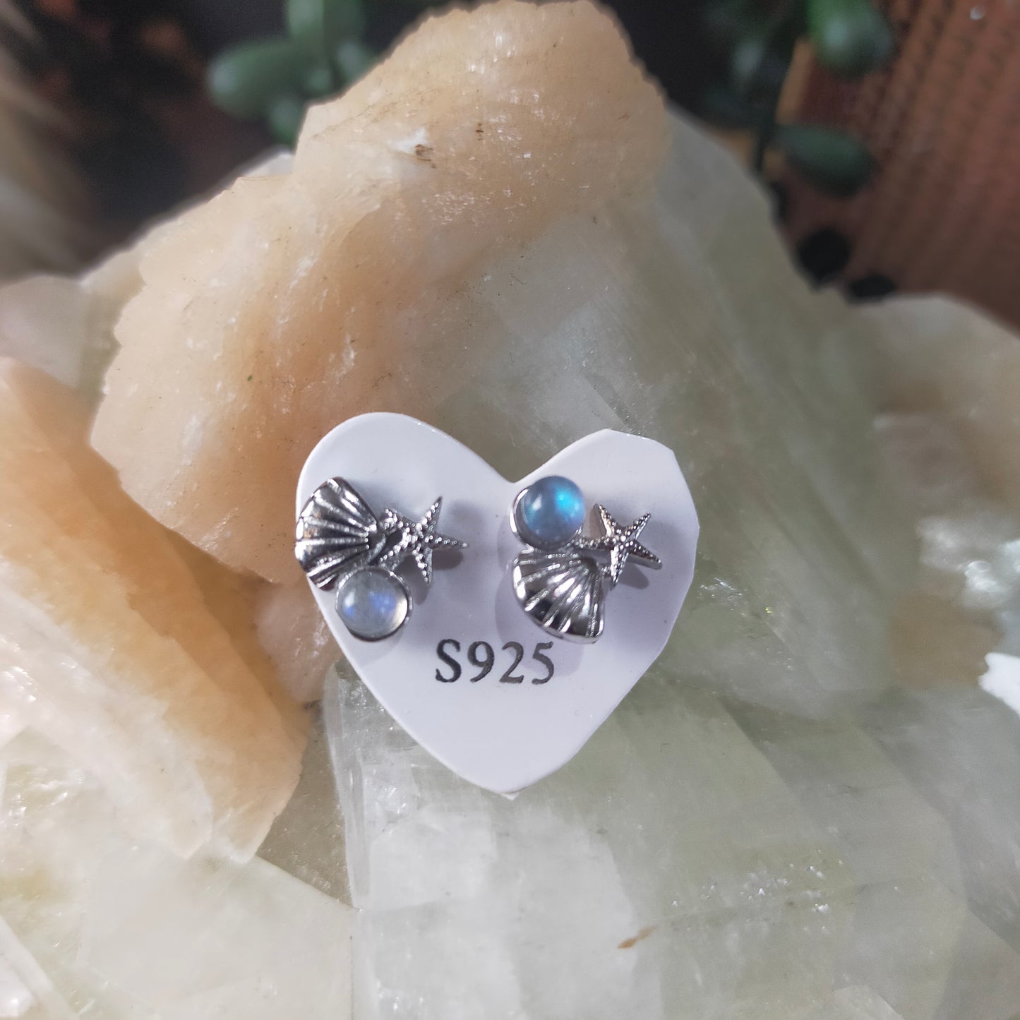 Labradorite Stud Earrings