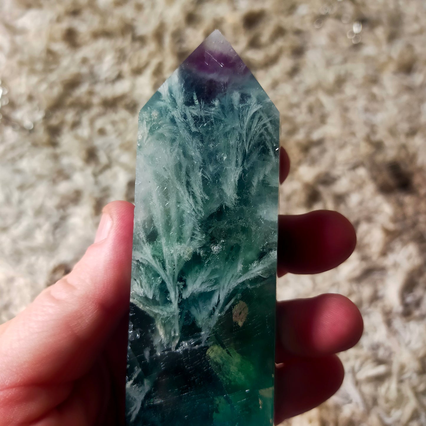 Feather Fluorite Tower