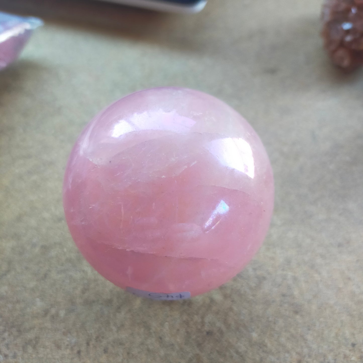 Aura Rose Quartz Sphere