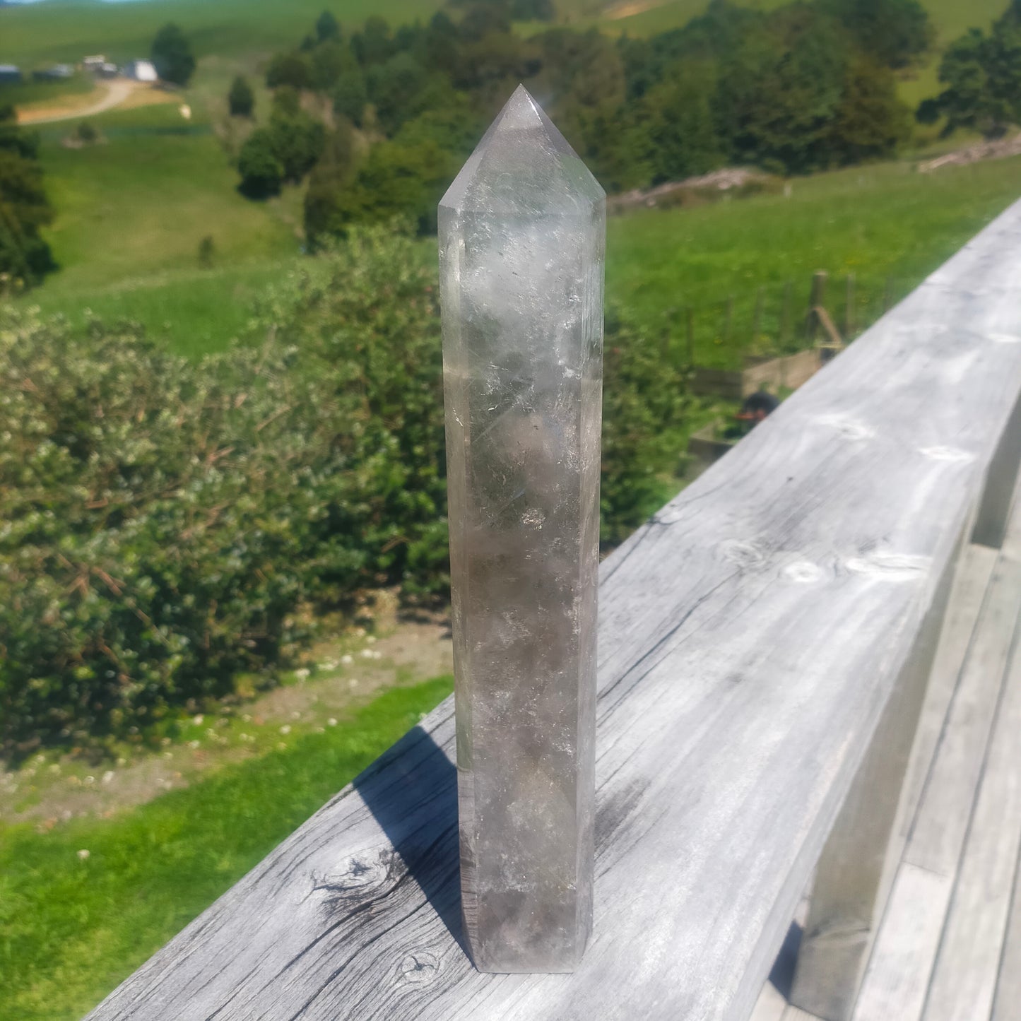 Large Smokey Quartz Tower