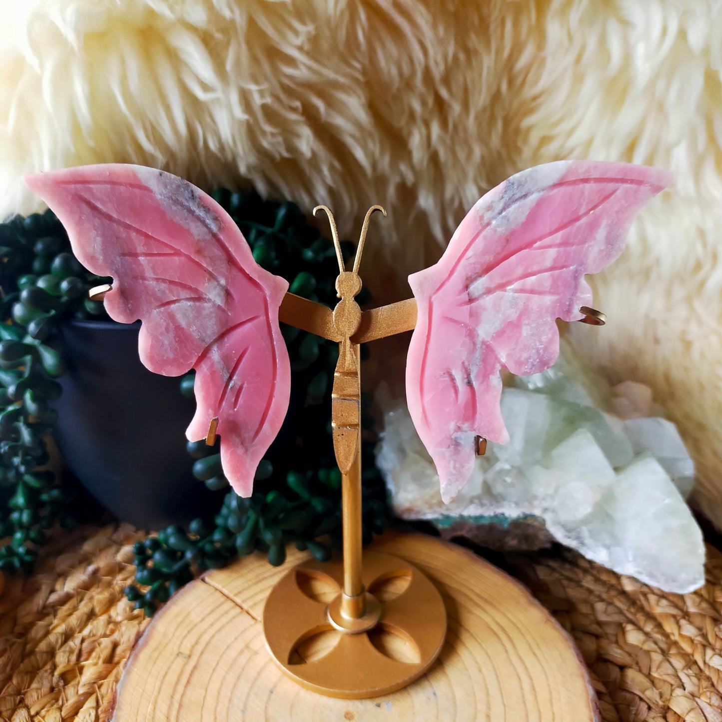 Pink Opal Butterfly Wings