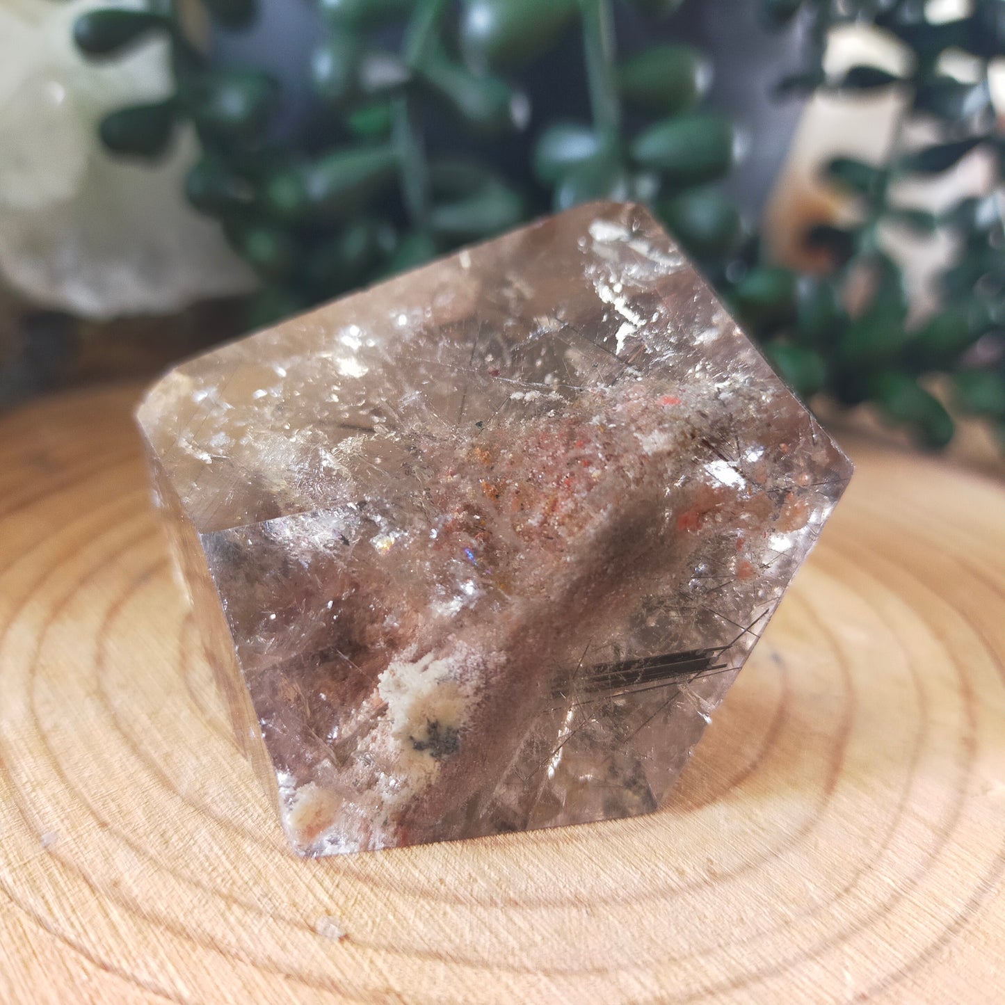 Garden Quartz Freeform with Rutile