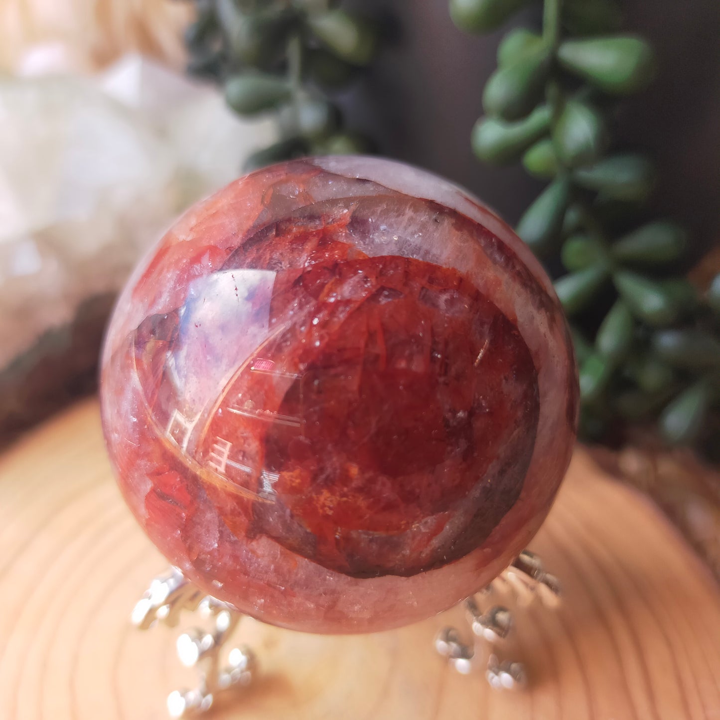 Fire Quartz Sphere