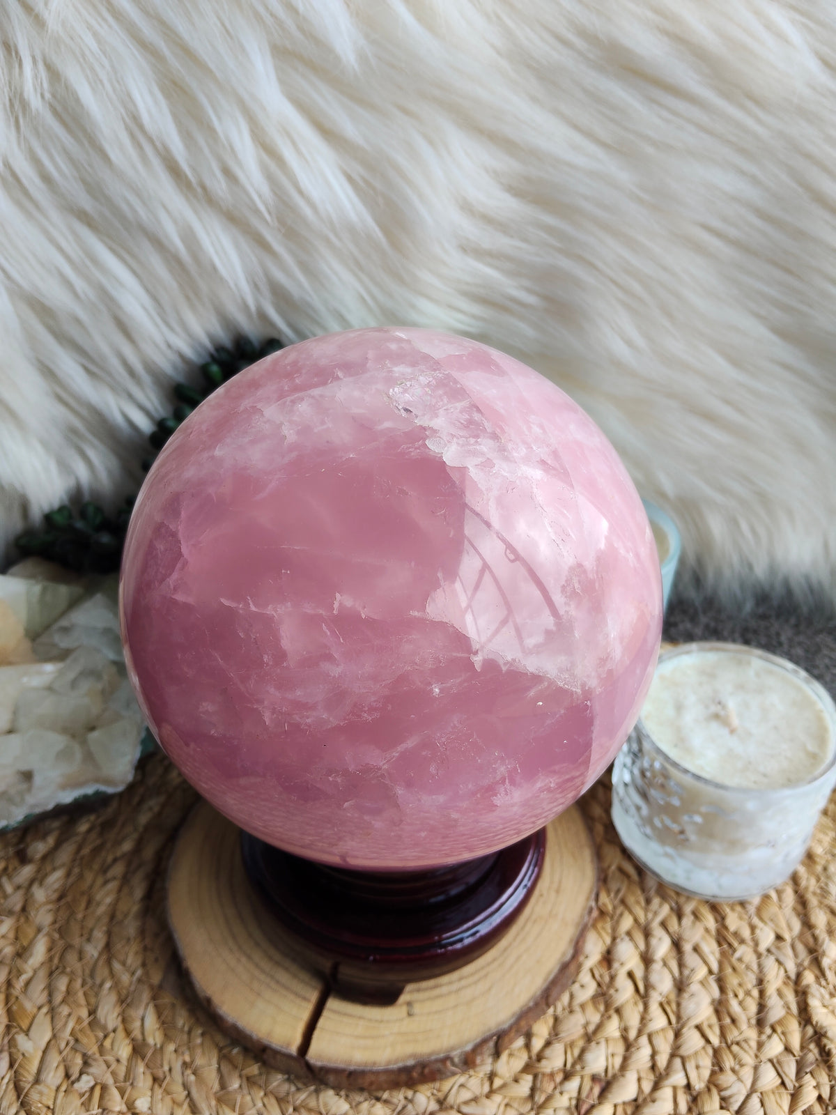 Large Rose Quartz Sphere
