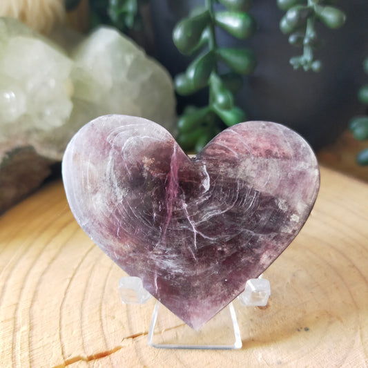 Purple Mica Heart