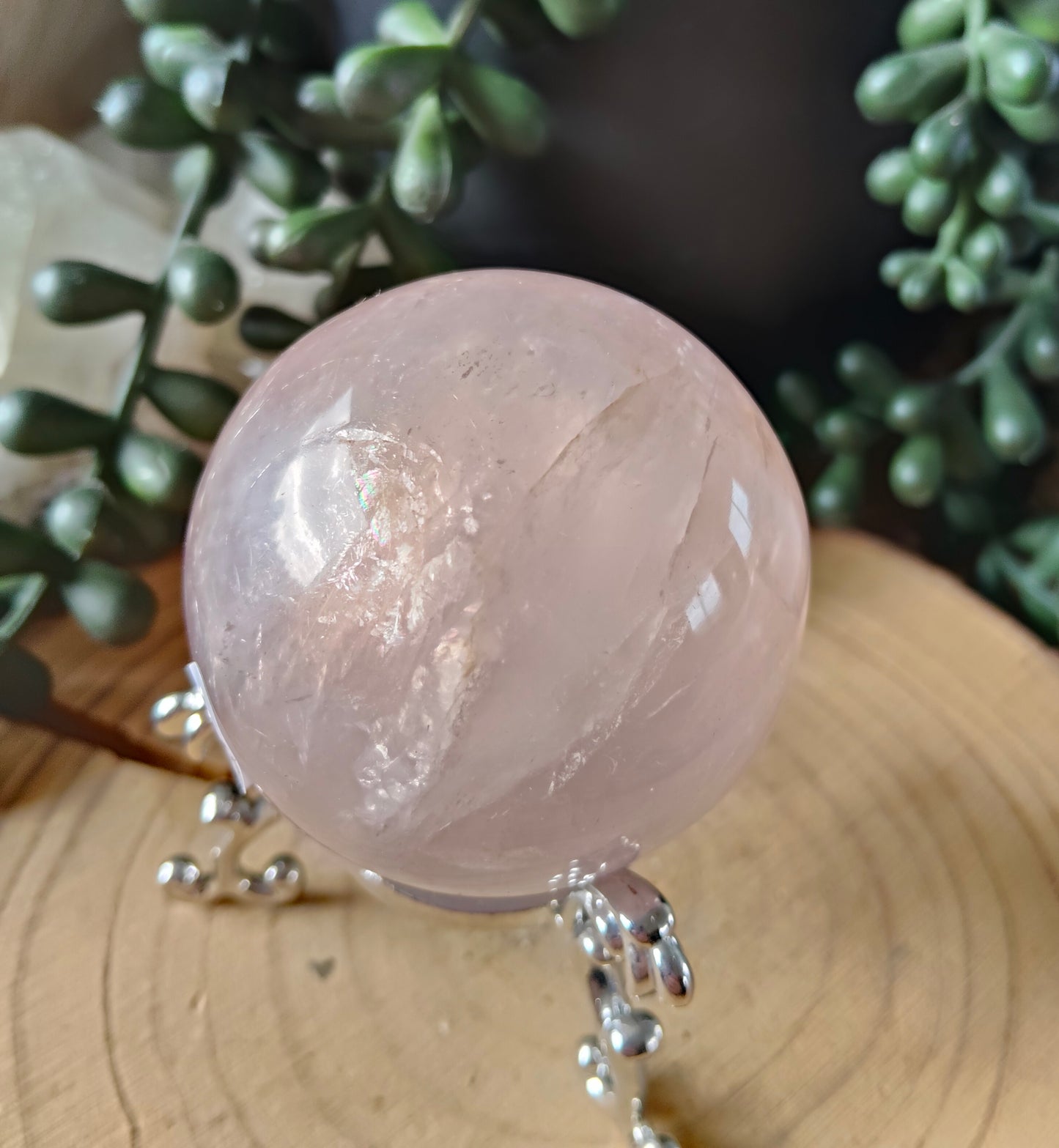 Asterism Rose Quartz Spheres