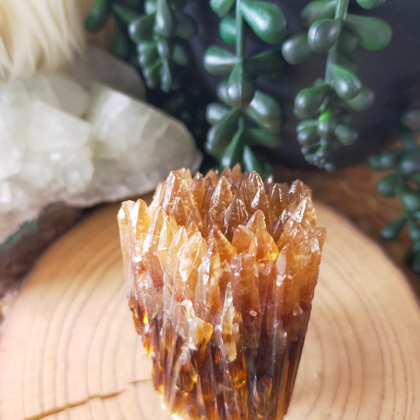 Amber Calcite Specimen