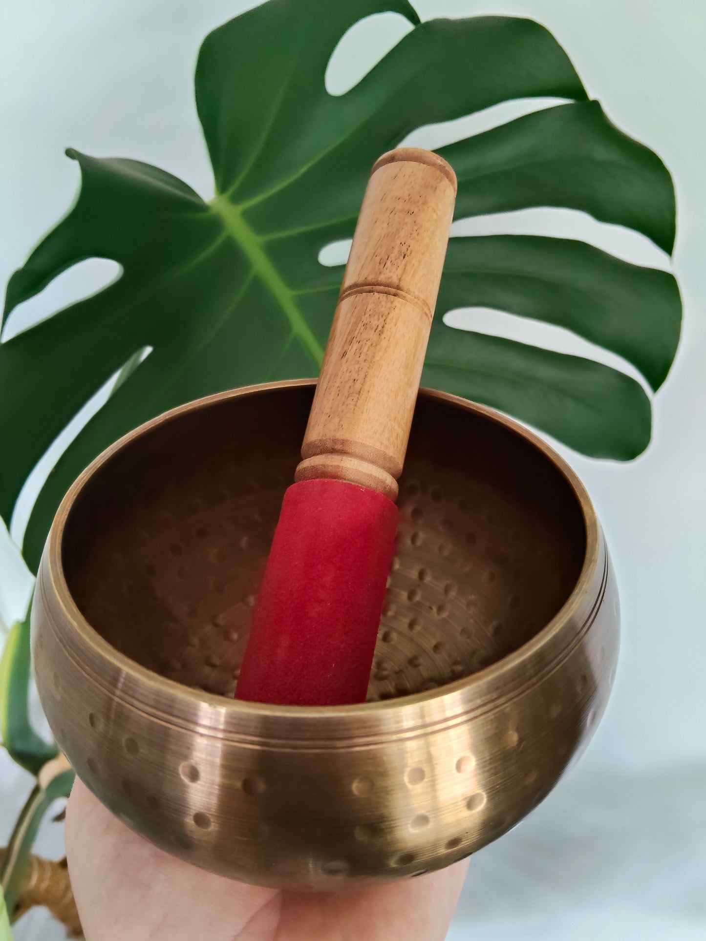 Hand Hammered Brass Sing Bowl Medium