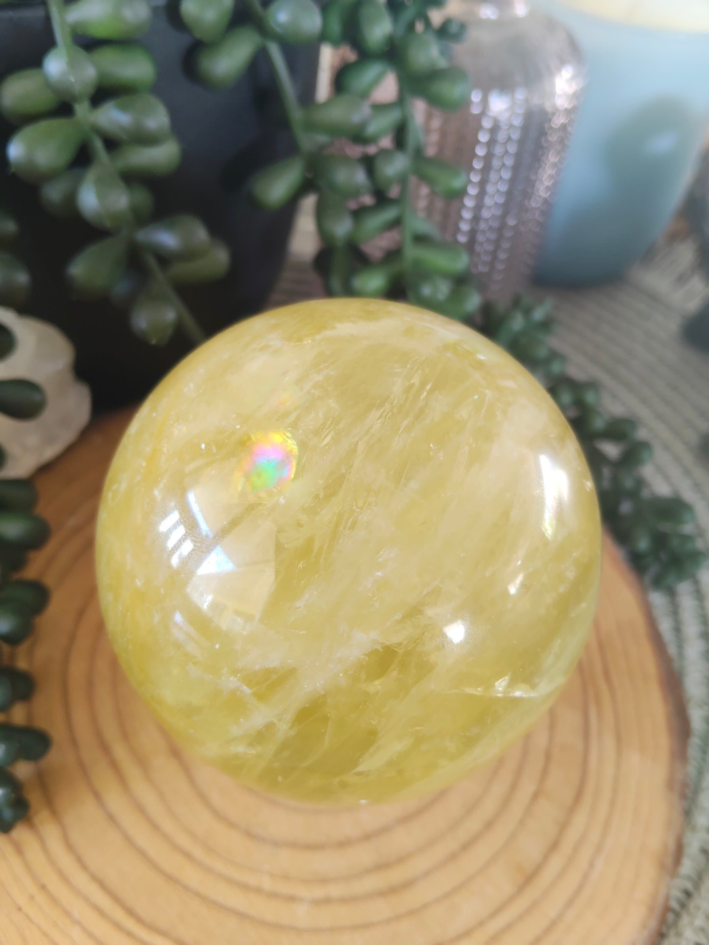 Lemon Quartz Sphere