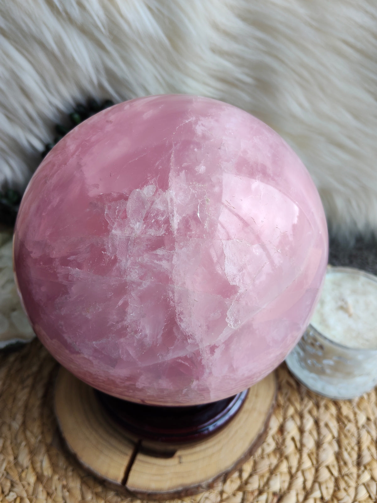 Large Rose Quartz Sphere