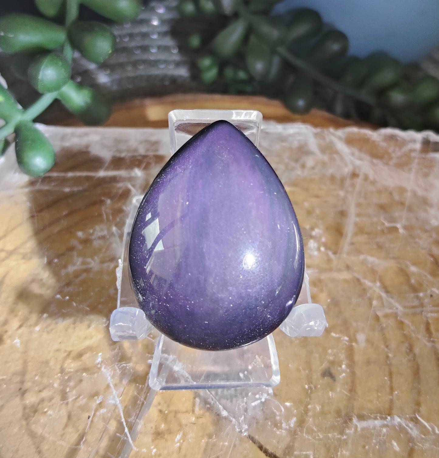 Rainbow Obsidian Teardrops