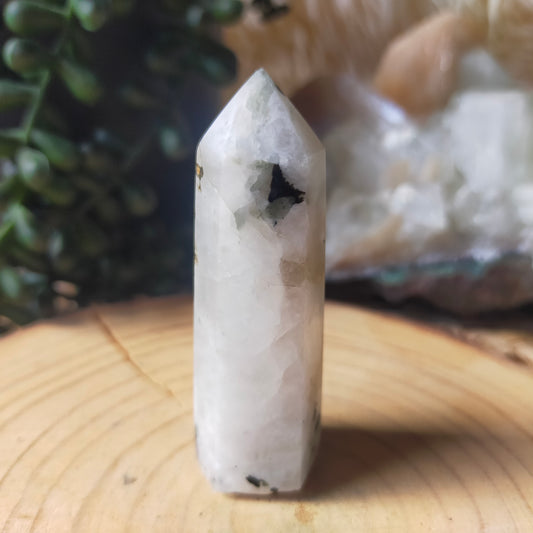 Rainbow Moonstone Point